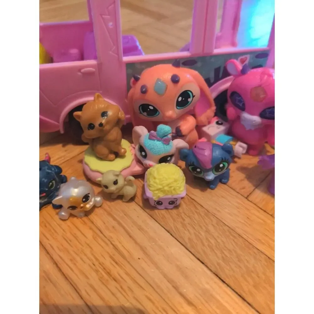 Littlest Pet Shop Magic Mixies Care Bare Tiko Belle Mozzarella Firgures Toy Lot